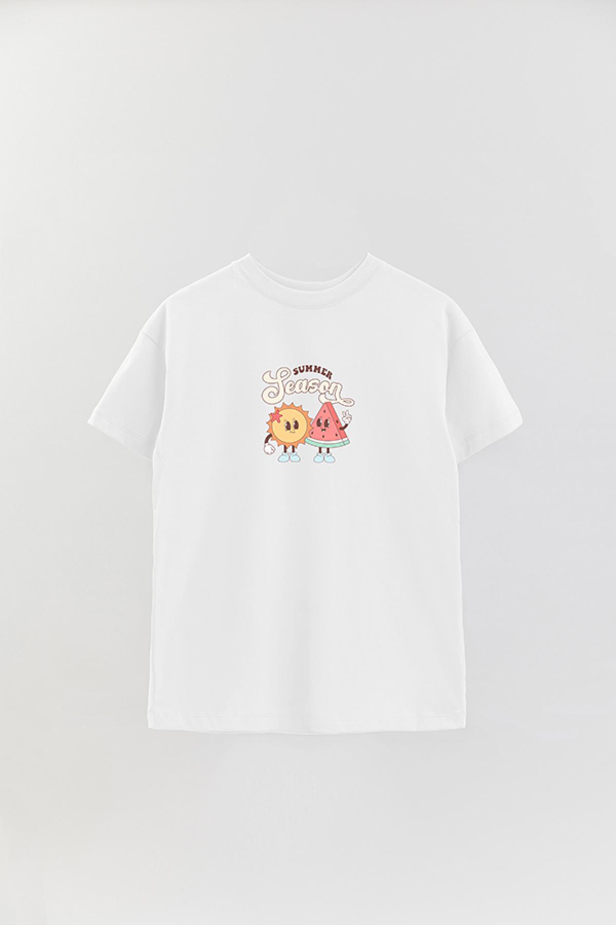 REMERA OVER ESTAMPADA RT SUMMER SEASON