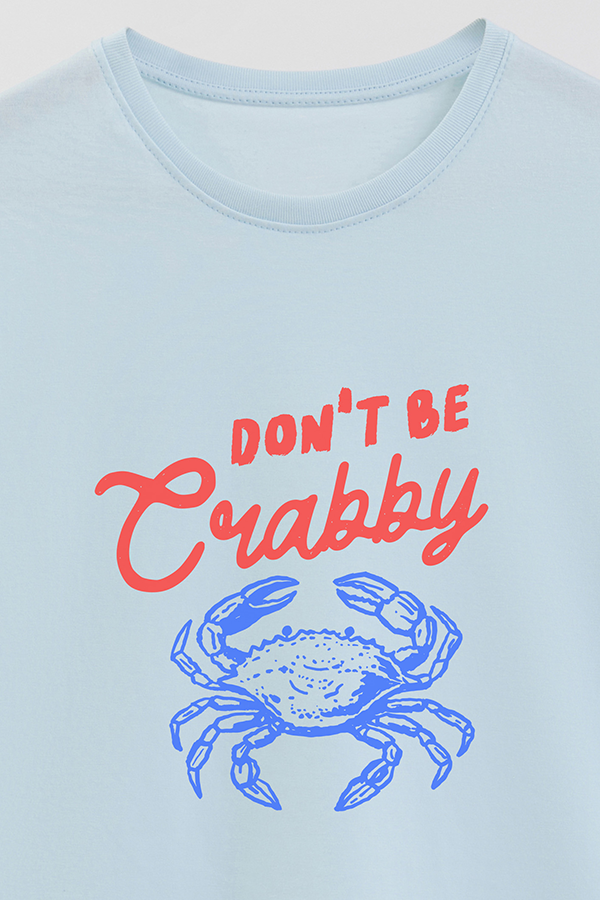 REMERA BASICA ESTAMPADA HD DONT BE CRABBY
