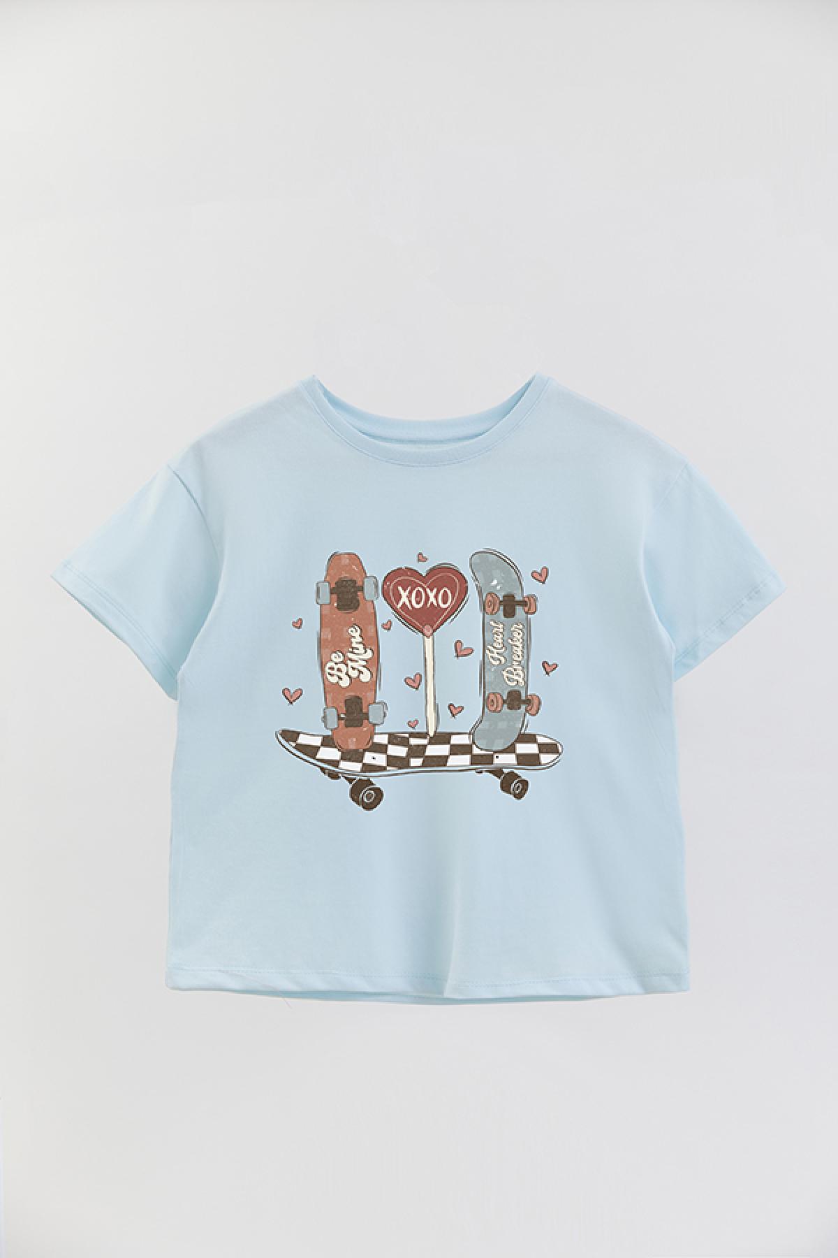REMERA GIRL OVER RT BE MINE XOXO