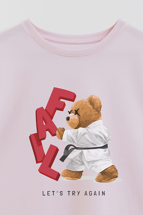 REMERA GB OVERSIZE TEDDY LET'S TRY AGAIN