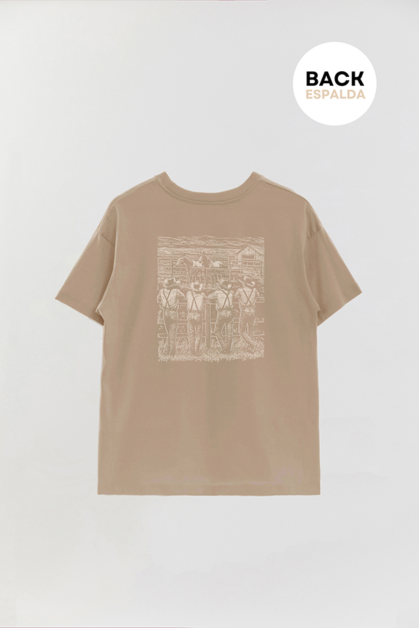 REMERA OVER ESTAMPADA VINTAGE COWBOY