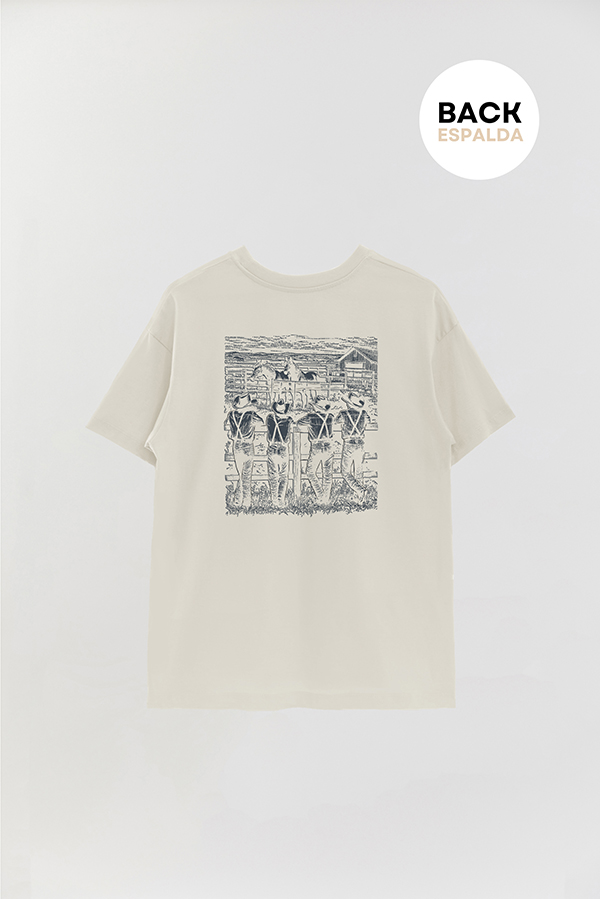 REMERA OVER ESTAMPADA VINTAGE COWBOY