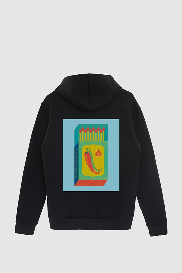 HOODIE ESTAMPADO POSTER MATCHES CHILE