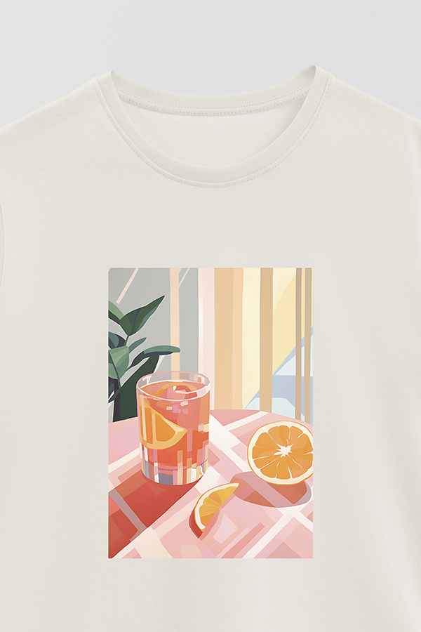 REMERA BASICA ESTAMPADA CITRUS ORANGE 6