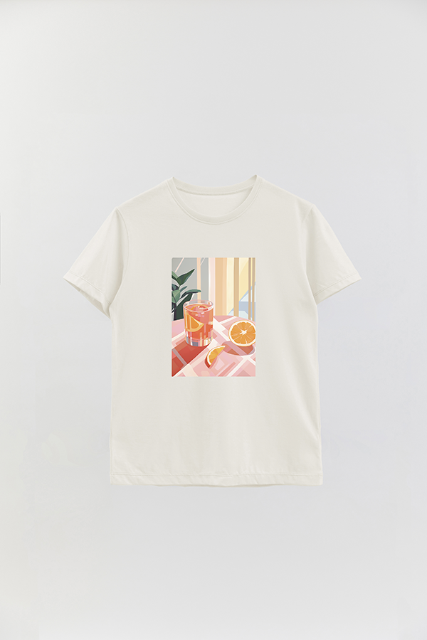 REMERA BASICA ESTAMPADA CITRUS ORANGE 6