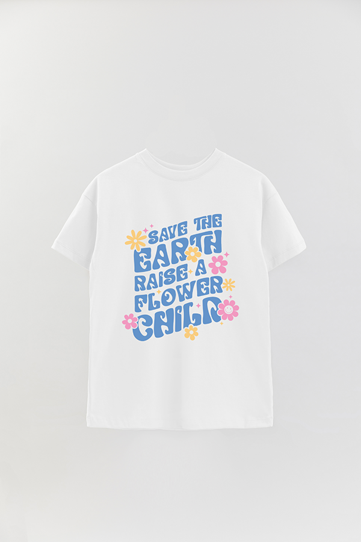 REMERA OVER ESTAMPADA LV4B SAVE THE EARTH