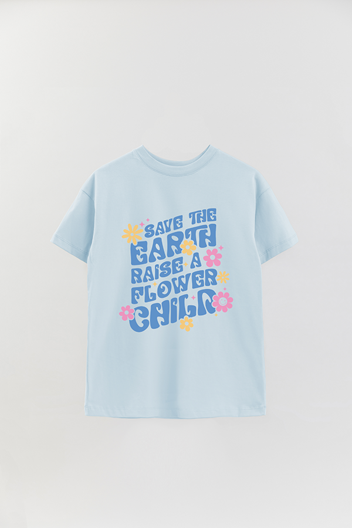 REMERA OVER ESTAMPADA LV4B SAVE THE EARTH