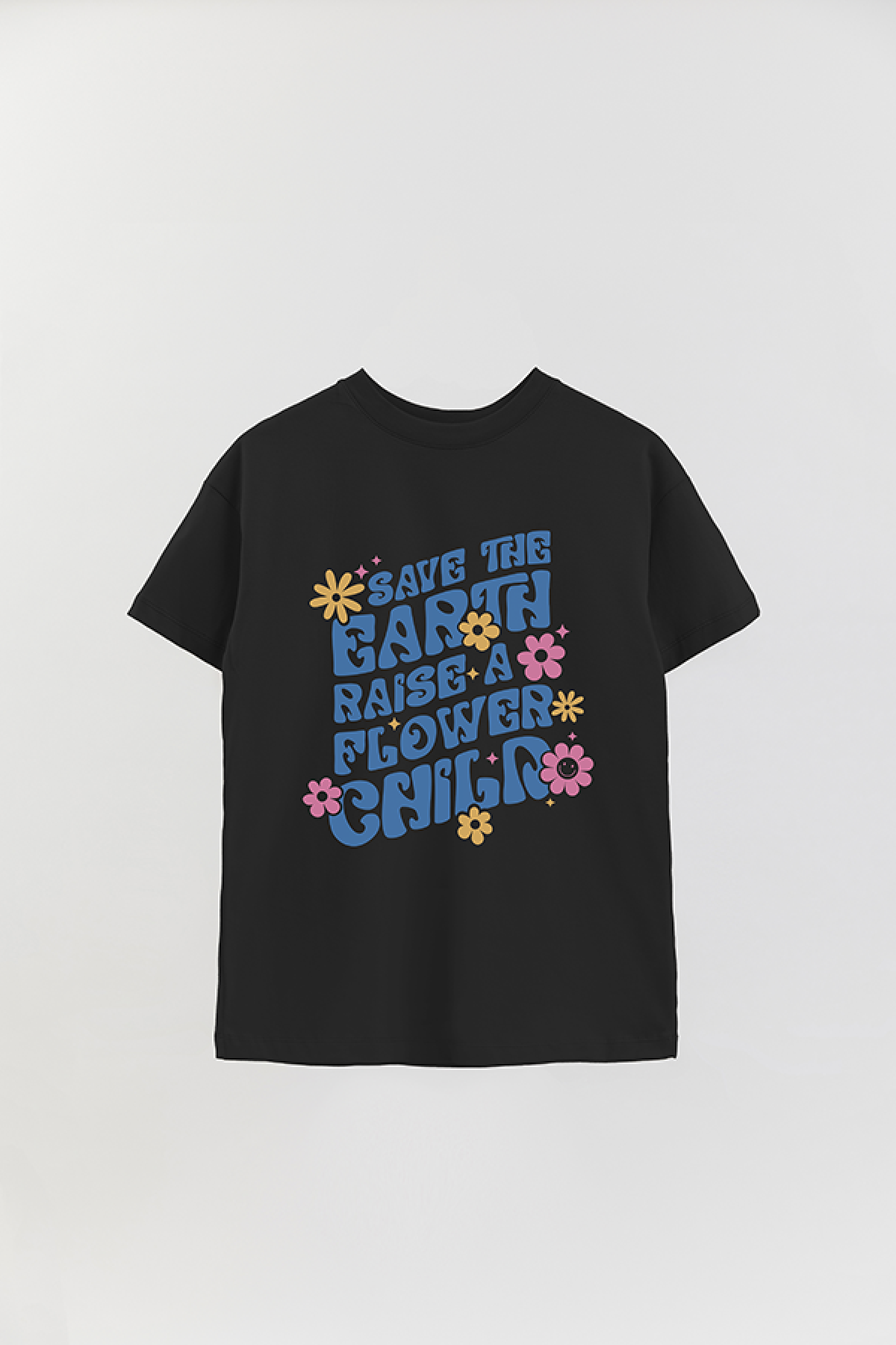 REMERA OVER ESTAMPADA LV4B SAVE THE EARTH