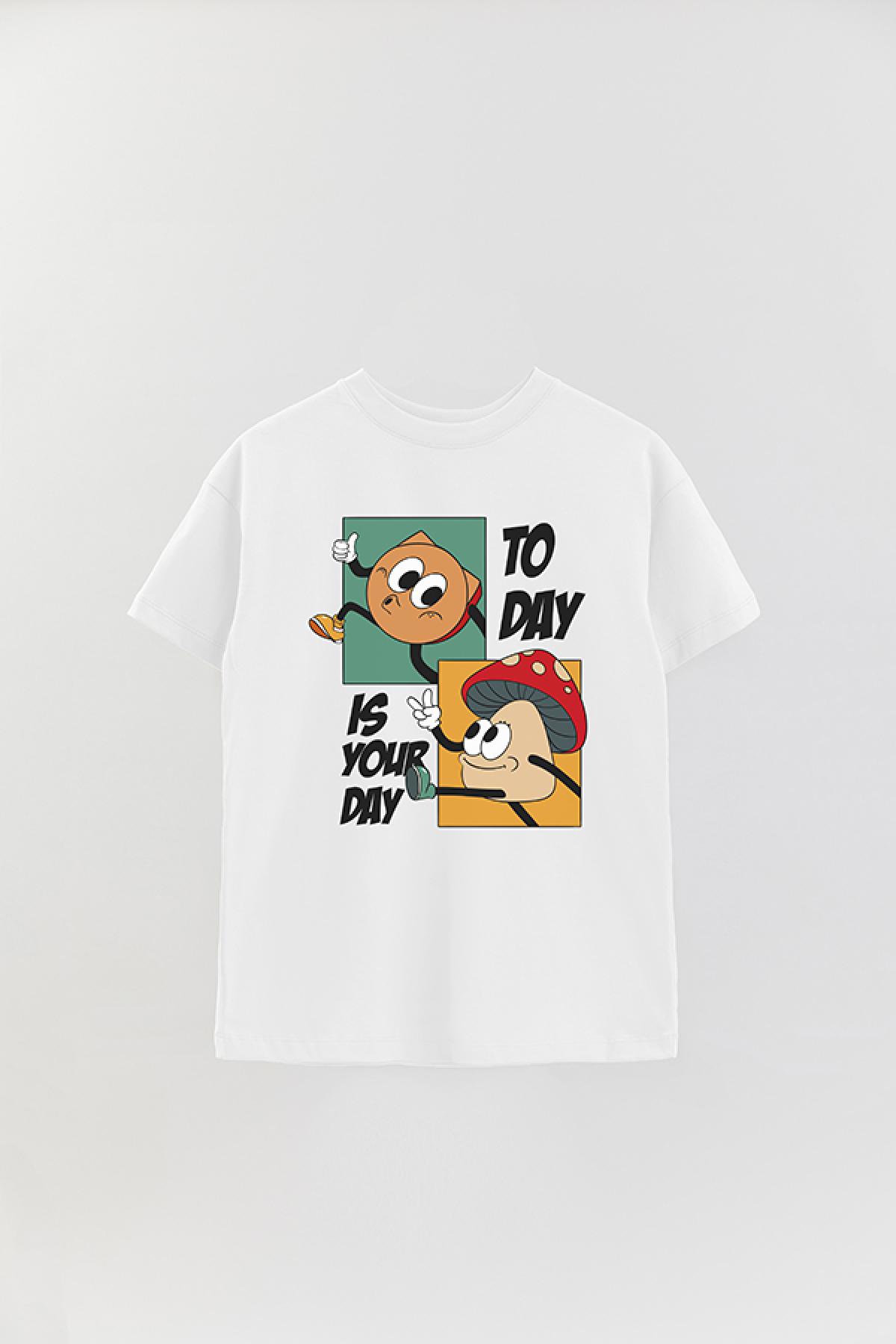REMERA OVER ESTAMPADA MTOON TODAY IS YOUR DAY
