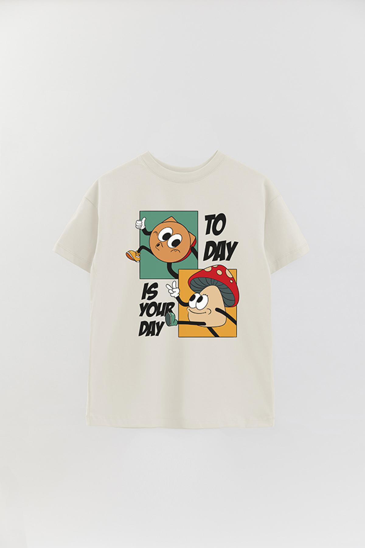 REMERA OVER ESTAMPADA MTOON TODAY IS YOUR DAY
