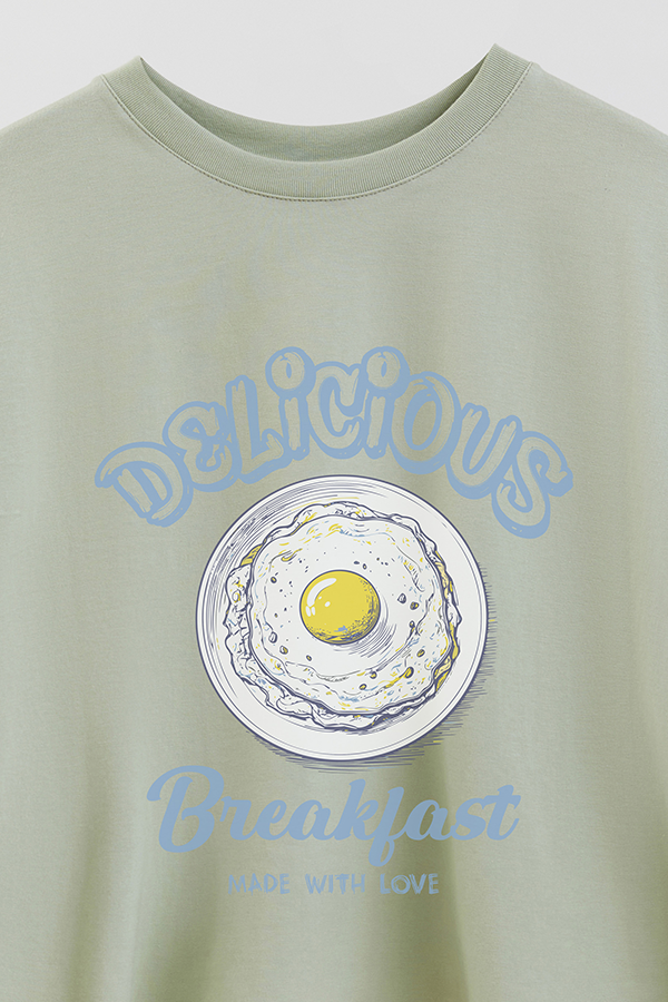 REMERA CROP ESTAMPADA DELICIOUS