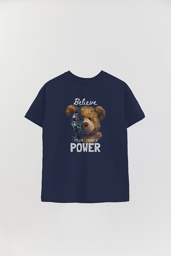 REMERA OVER ESTAMPADA UNISEX TEDDY POWER