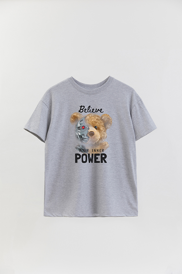 REMERA OVER ESTAMPADA UNISEX TEDDY POWER