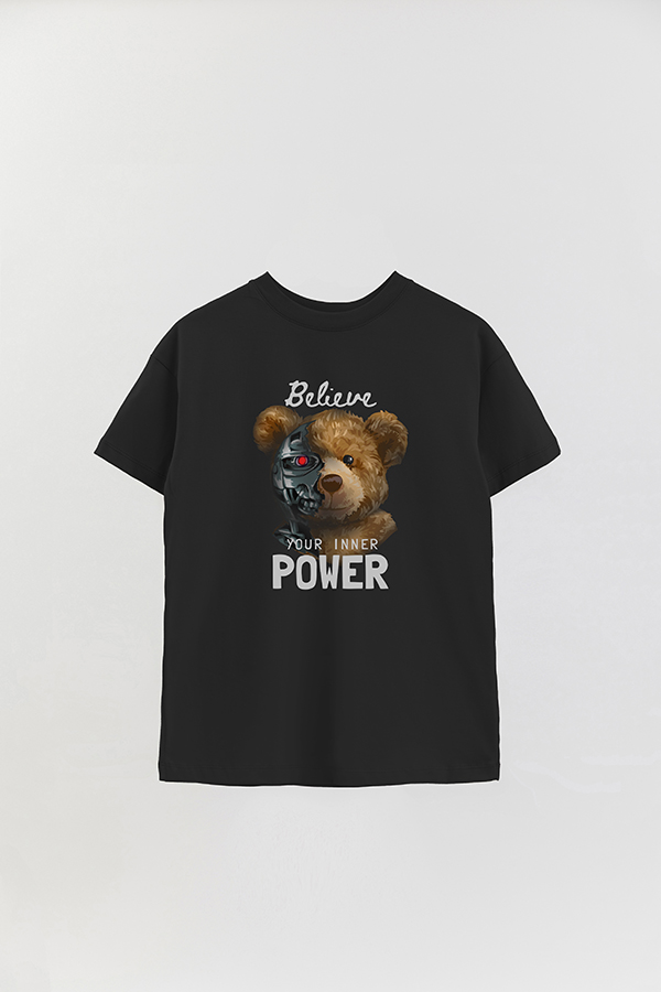 REMERA OVER ESTAMPADA UNISEX TEDDY POWER
