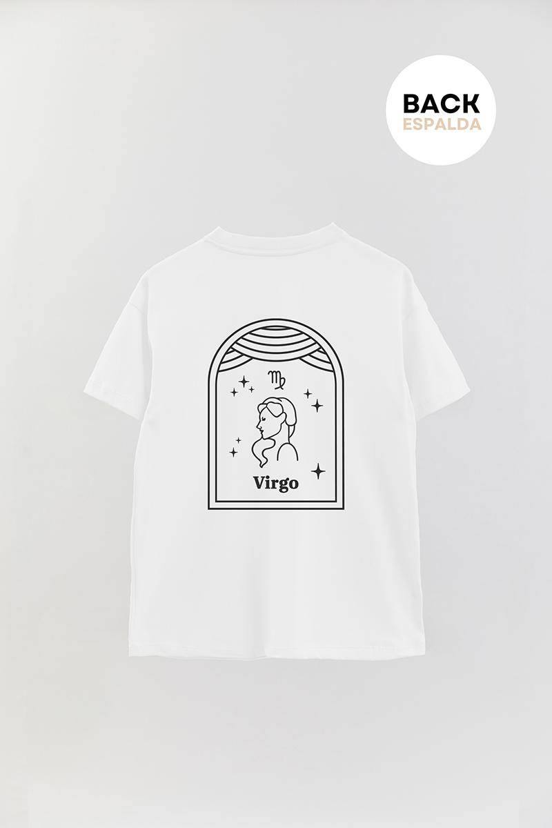 REMERA OVER ESTAMPADA UNISEX SINGS VIRGO