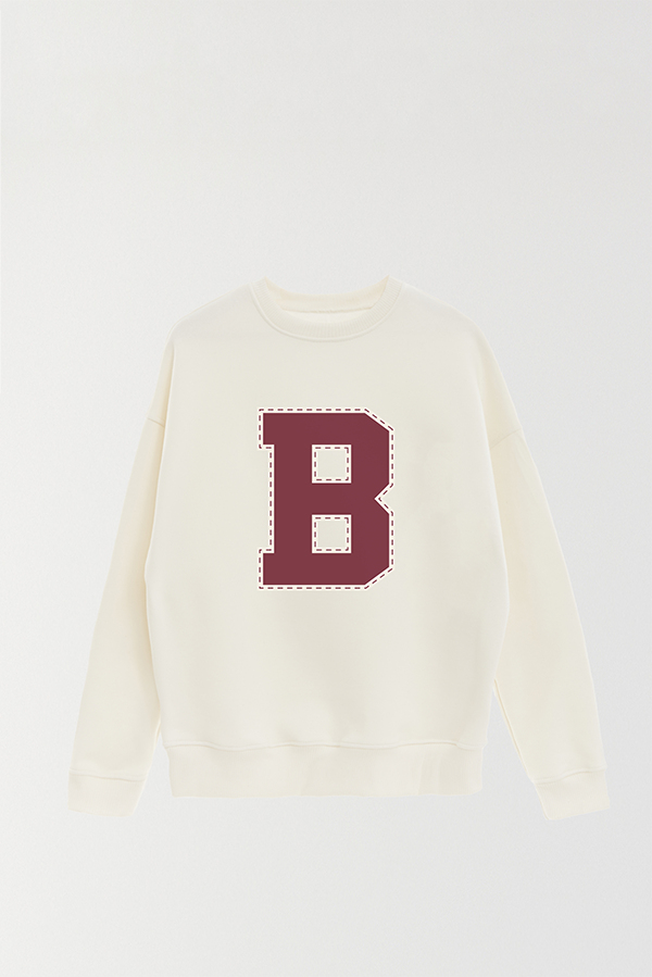 BUZO CREWNECK ESTAMPADO VARSITY B