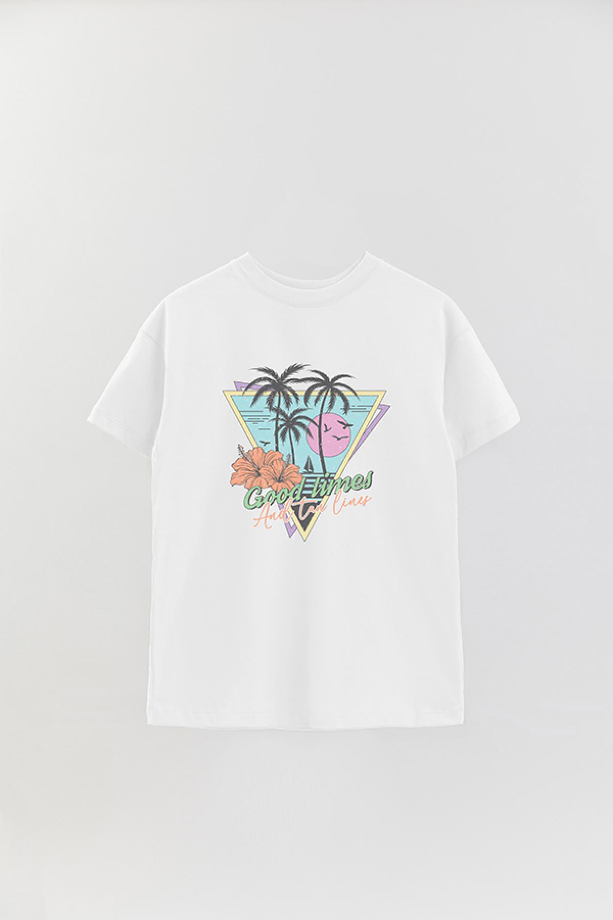 REMERA OVER ESTAMPADA SM GOOD TIMES