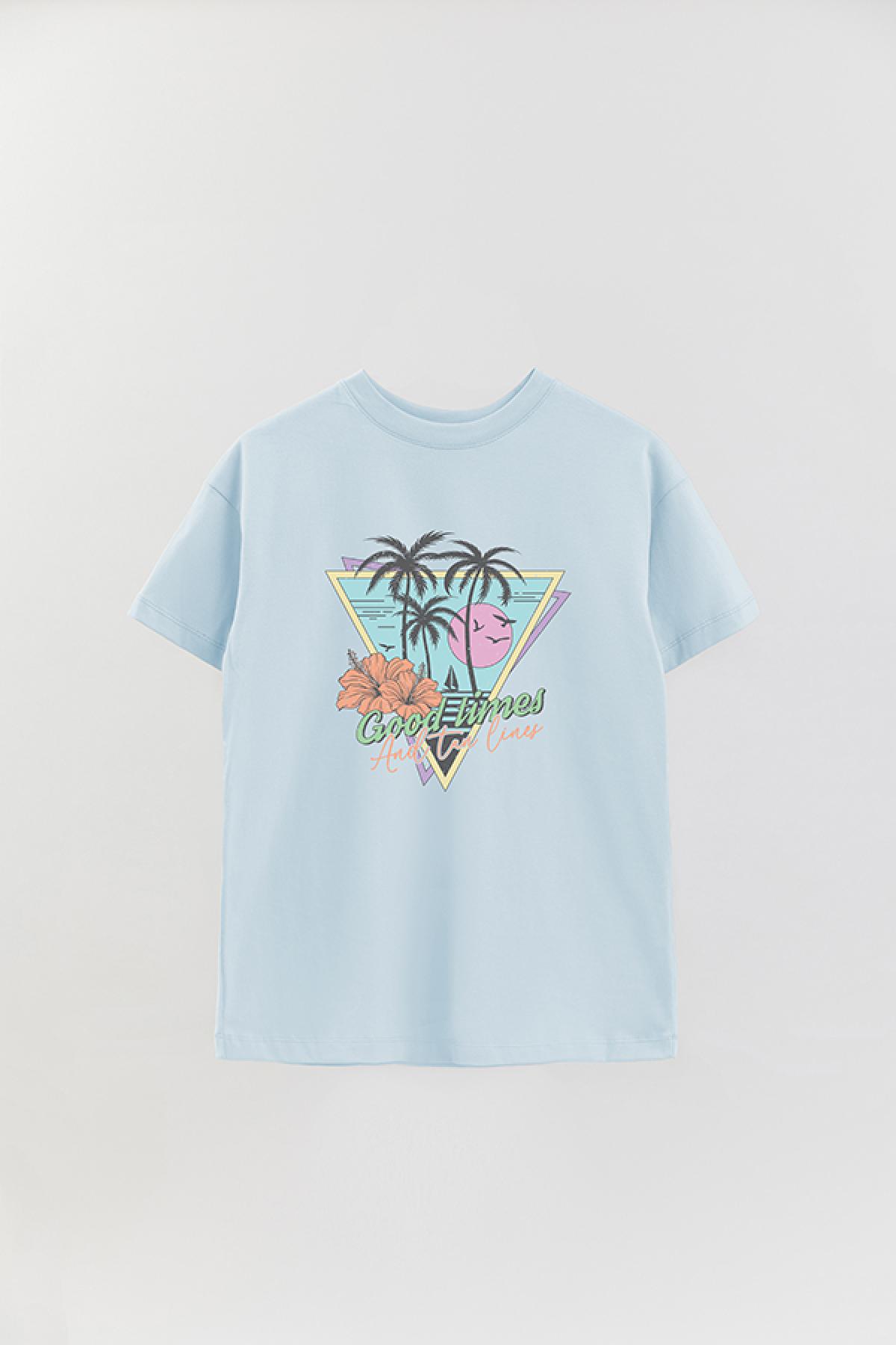 REMERA OVER ESTAMPADA SM GOOD TIMES