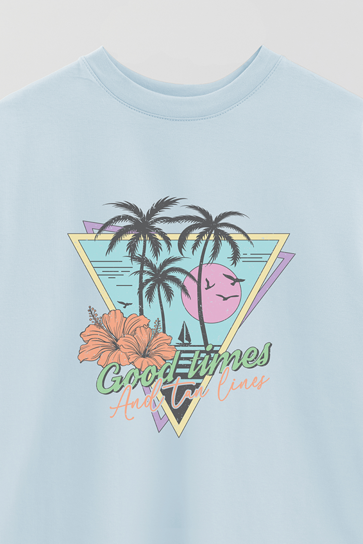 REMERA OVER ESTAMPADA SM GOOD TIMES