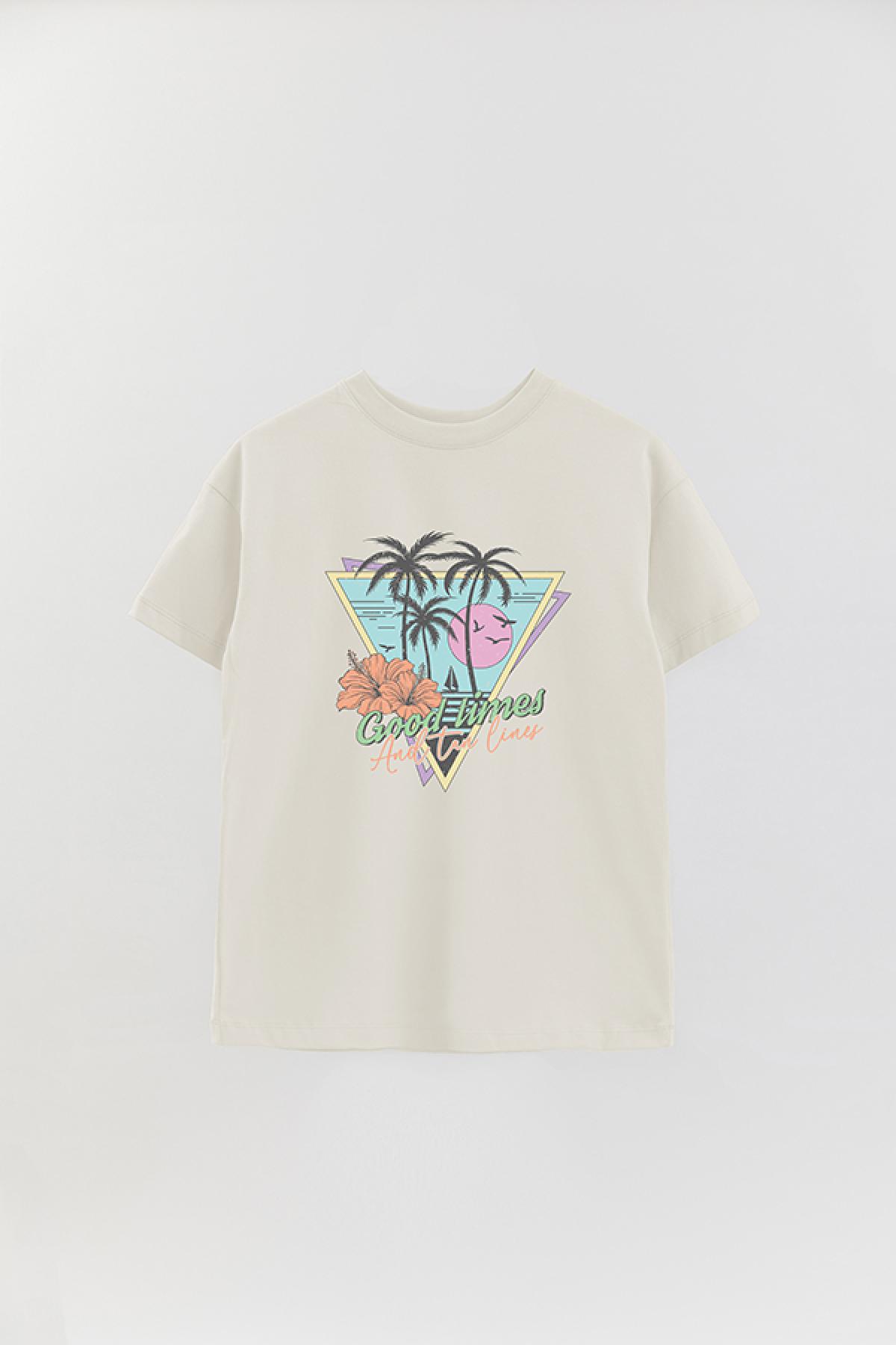 REMERA OVER ESTAMPADA SM GOOD TIMES