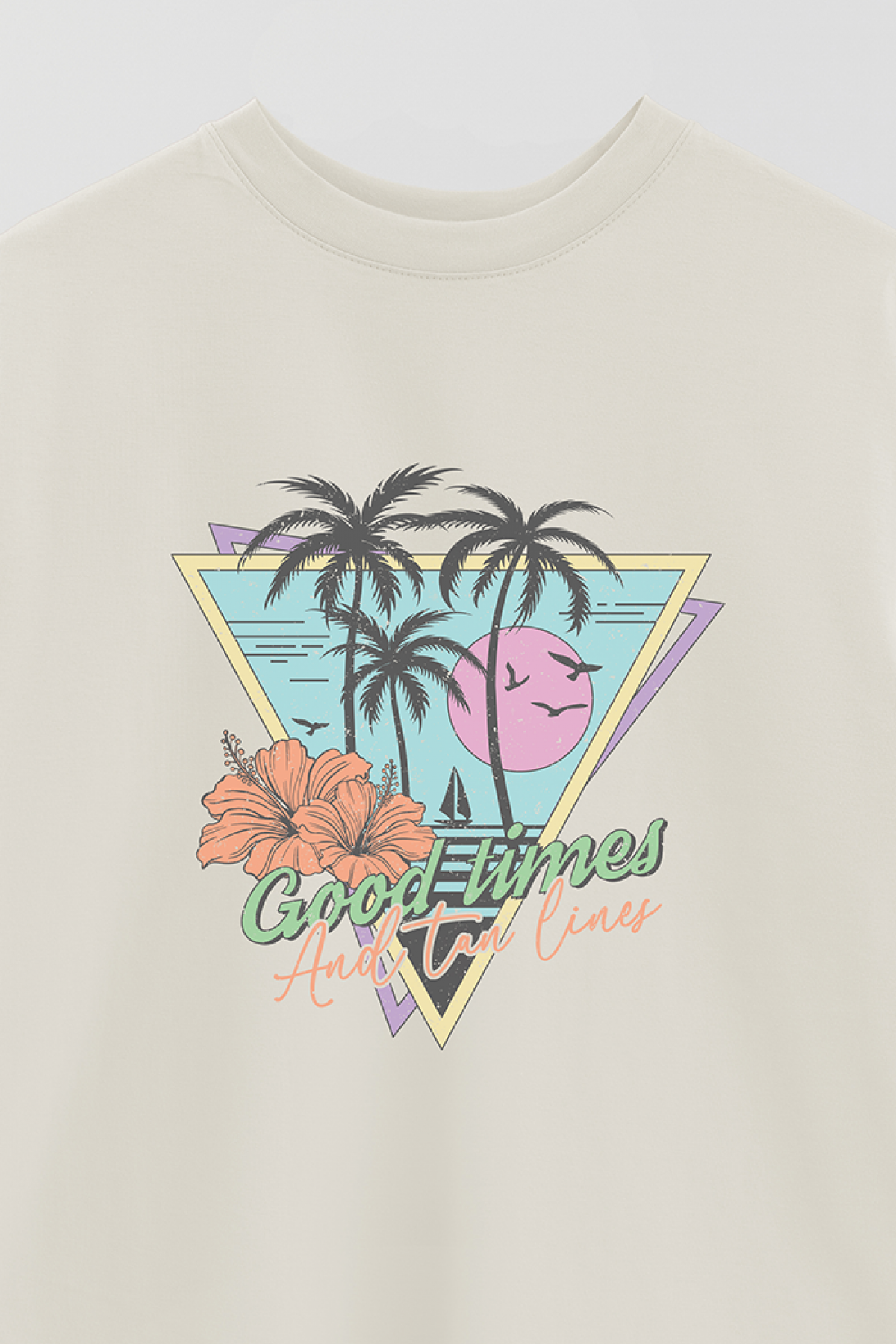 REMERA OVER ESTAMPADA SM GOOD TIMES