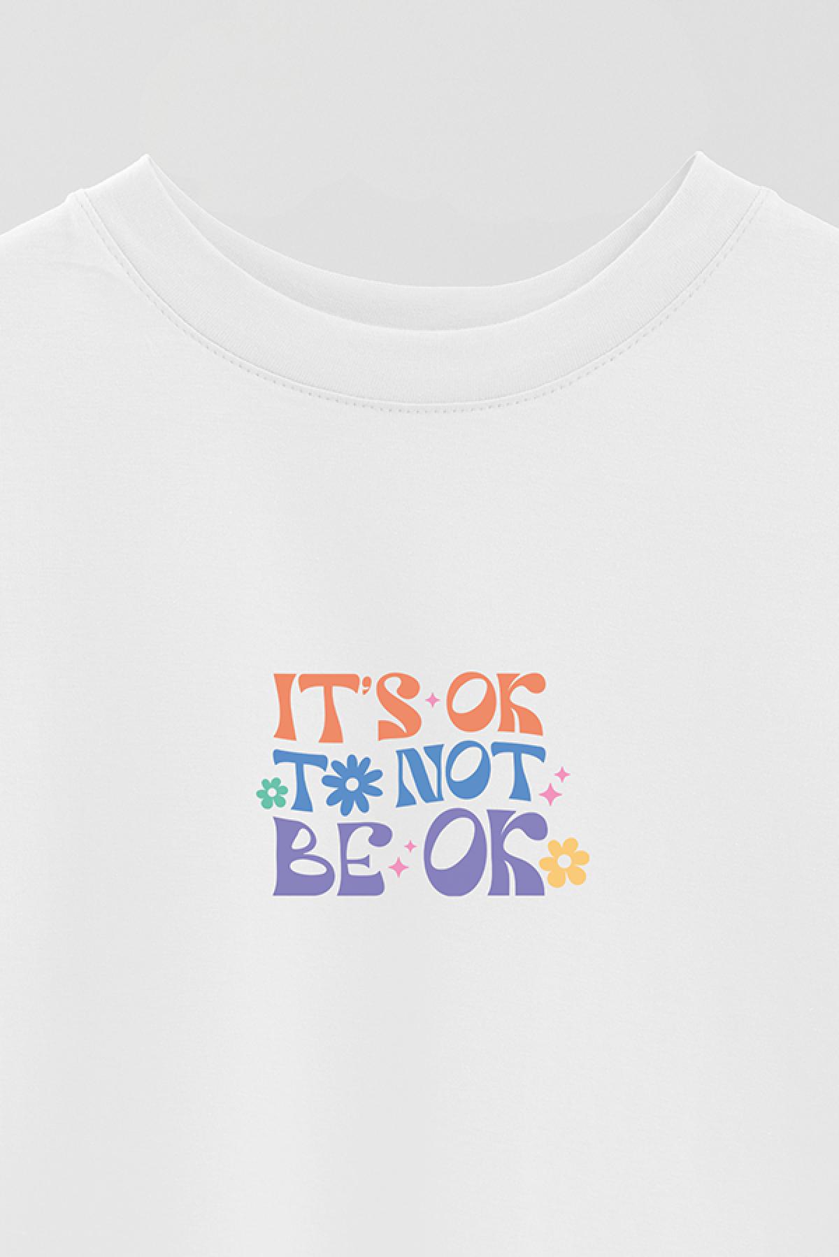 REMERA OVER ESTAMPADA LV4B IT'S OK TO NOT BE OK