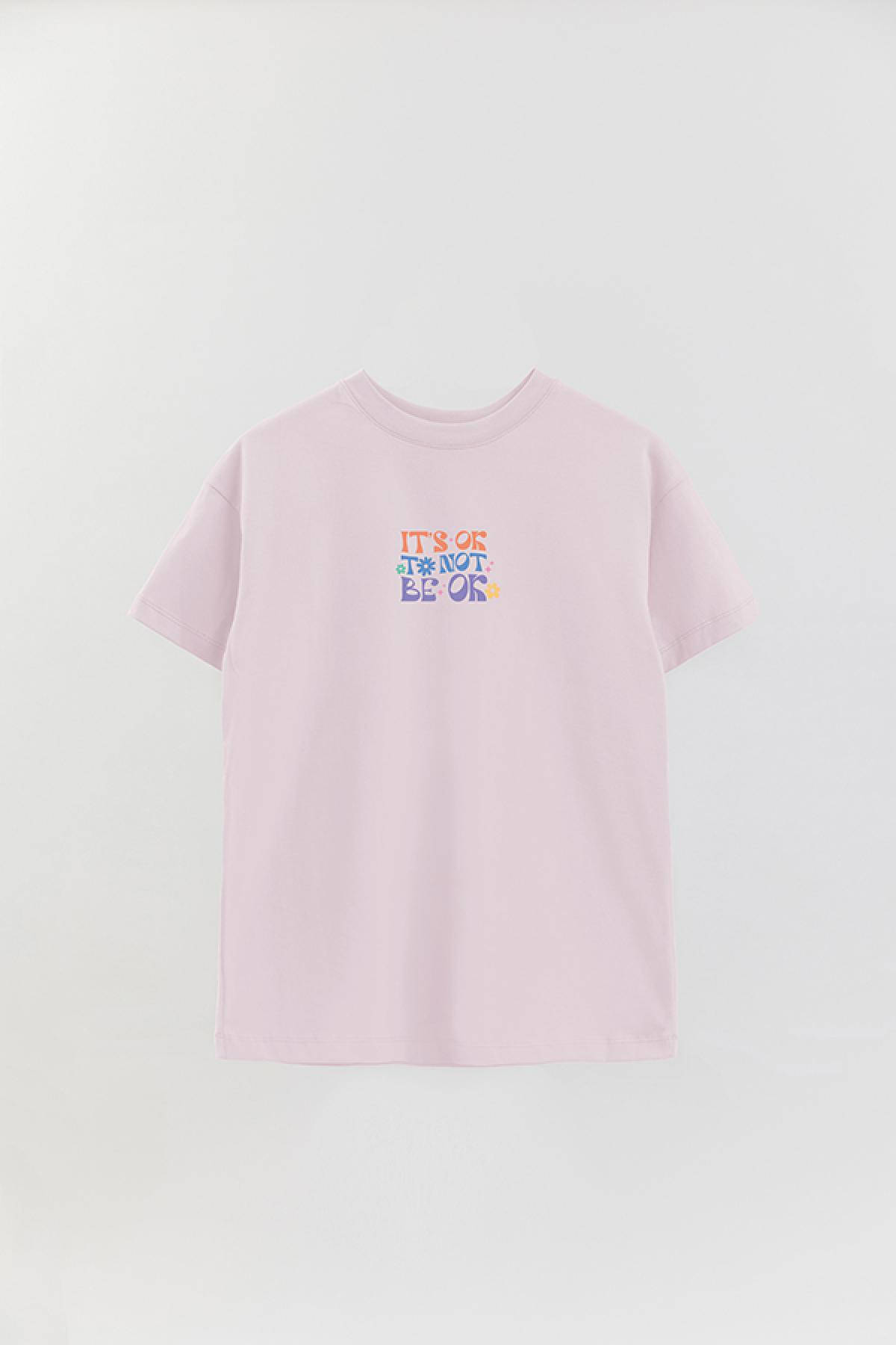 REMERA OVER ESTAMPADA LV4B IT'S OK TO NOT BE OK