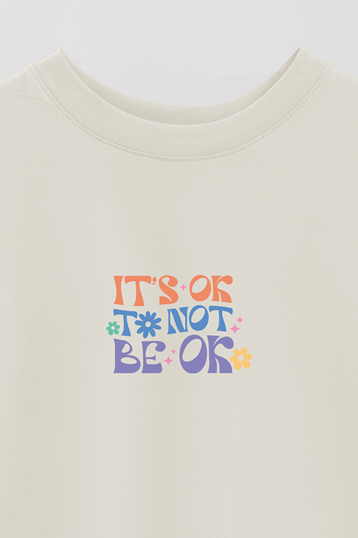 REMERA OVER ESTAMPADA LV4B IT'S OK TO NOT BE OK