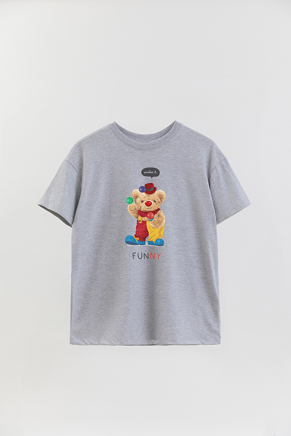 REMERA OVER ESTAMPADA UNISEX TEDDY FUNNY