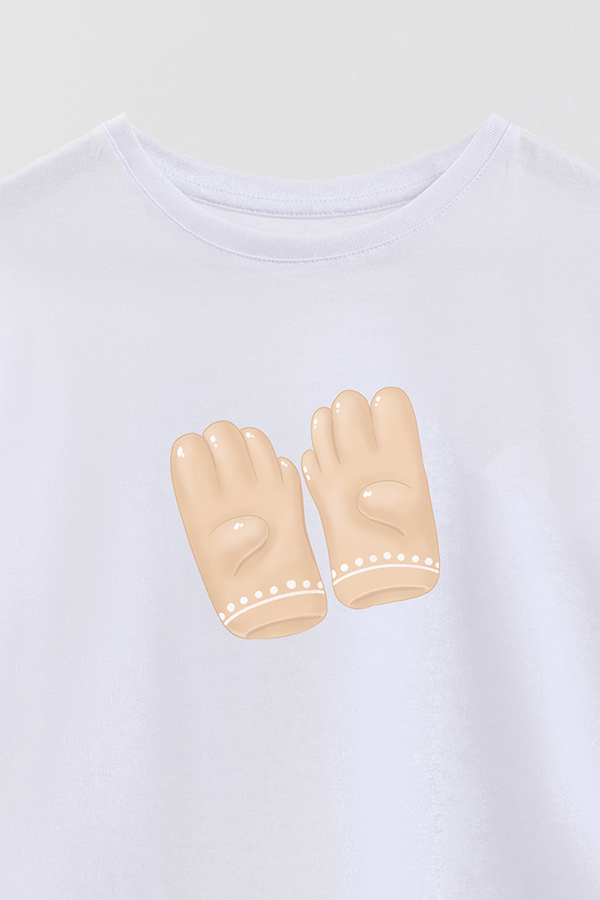 REMERA GIRL OVER HARVEST CAT GLOVES