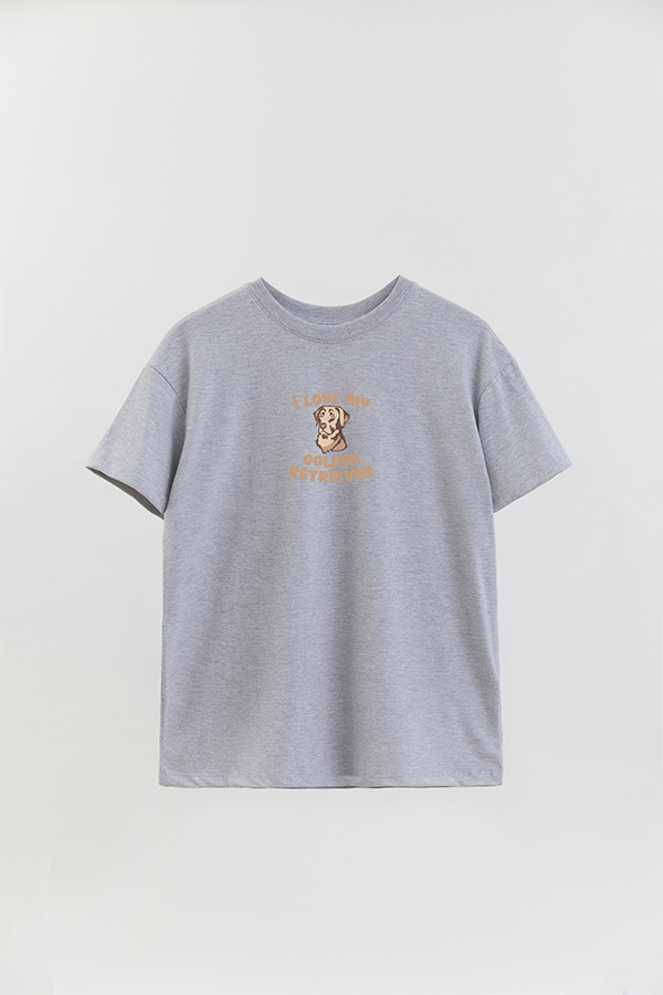 REMERA OVER ESTAMPADA DOG I LOVE MY GOLDEN RETRIEVER
