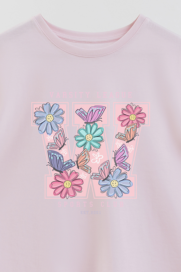 REMERA GIRL OVER VARSITY LEAGUE