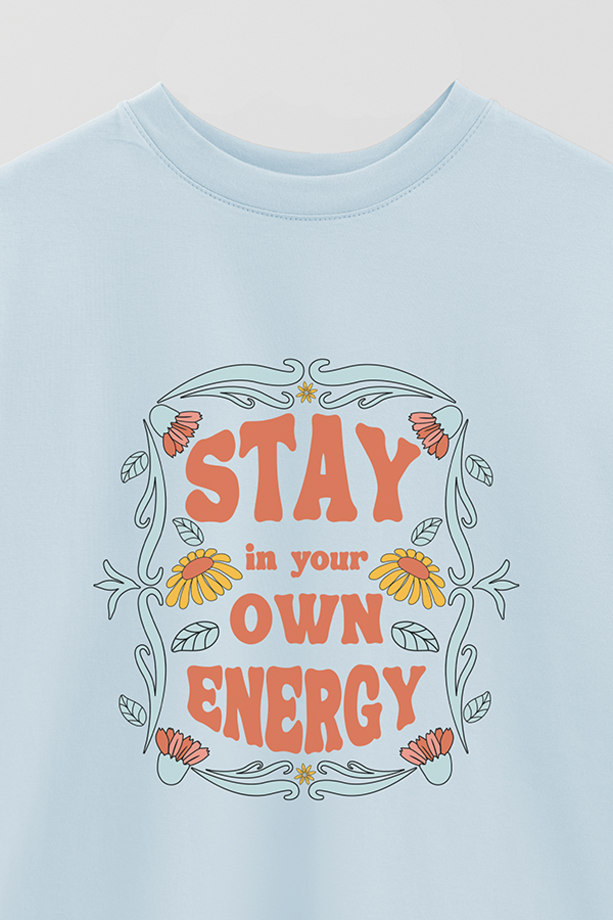 REMERA OVER ESTAMPADA BH2 STAY IN YOUR OWN ENERGY