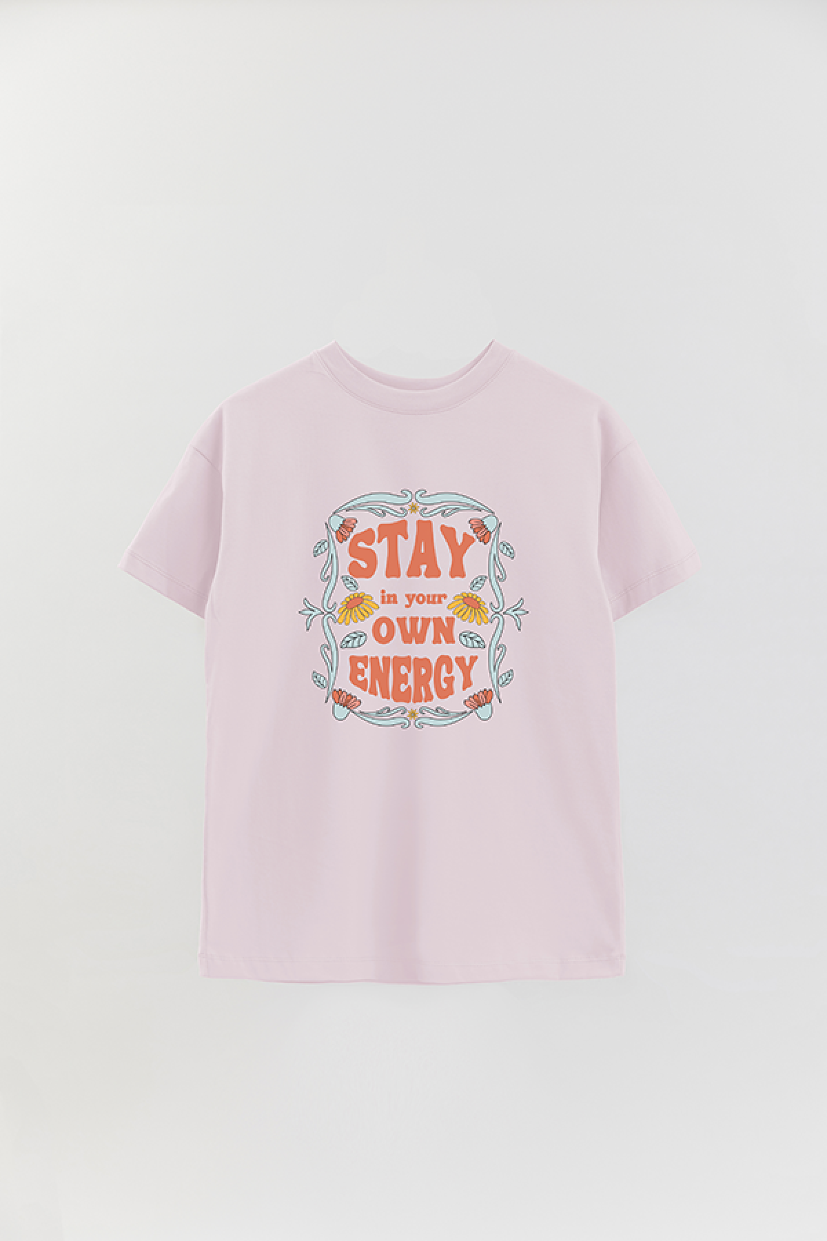 REMERA OVER ESTAMPADA BH2 STAY IN YOUR OWN ENERGY