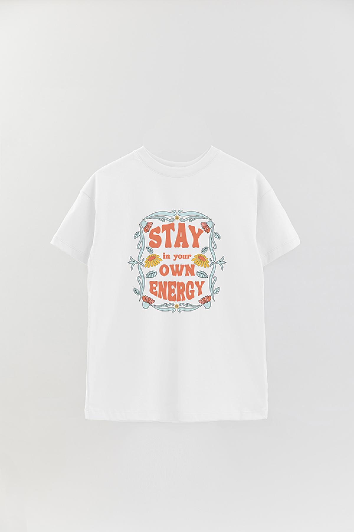 REMERA OVER ESTAMPADA BH2 STAY IN YOUR OWN ENERGY