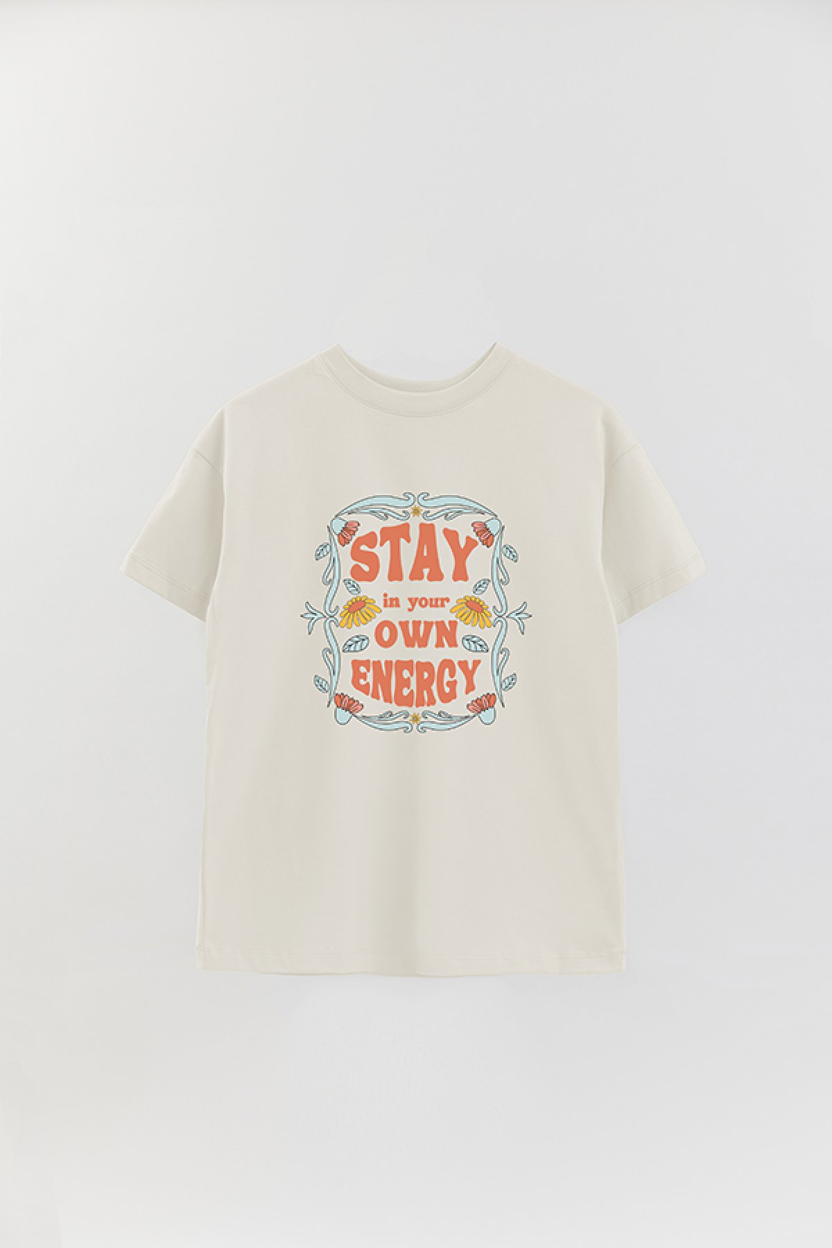 REMERA OVER ESTAMPADA BH2 STAY IN YOUR OWN ENERGY