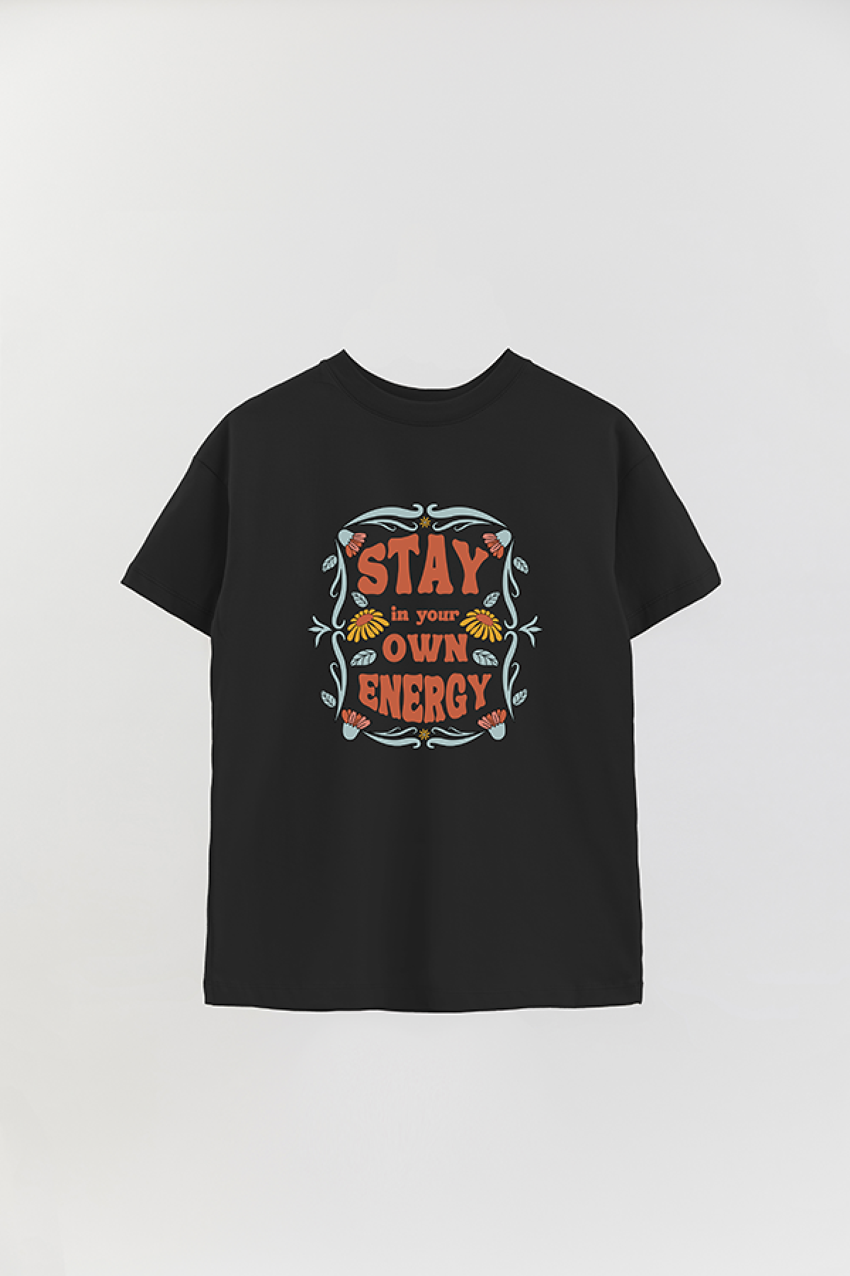 REMERA OVER ESTAMPADA BH2 STAY IN YOUR OWN ENERGY