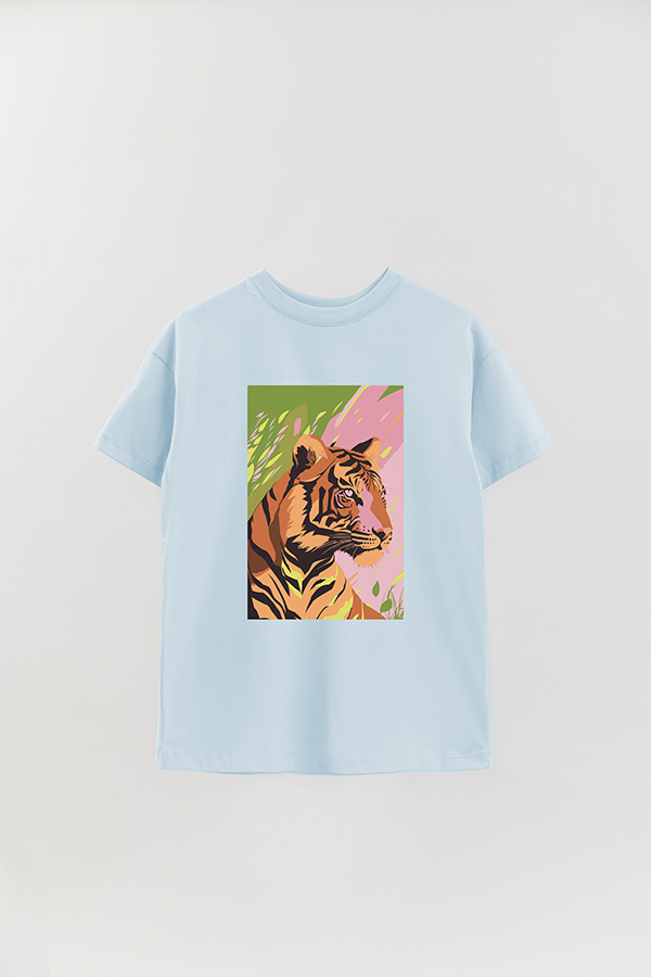 REMERA OVER ESTAMPADA TIGER B4
