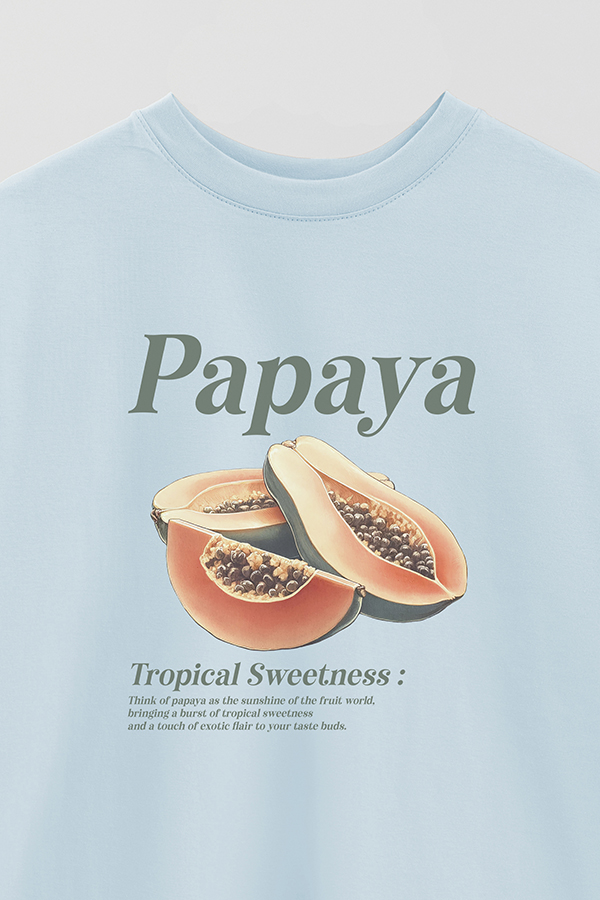 REMERA OVER ESTAMPADA HARVEST PAPAYA