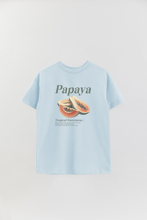 REMERA OVER ESTAMPADA HARVEST PAPAYA