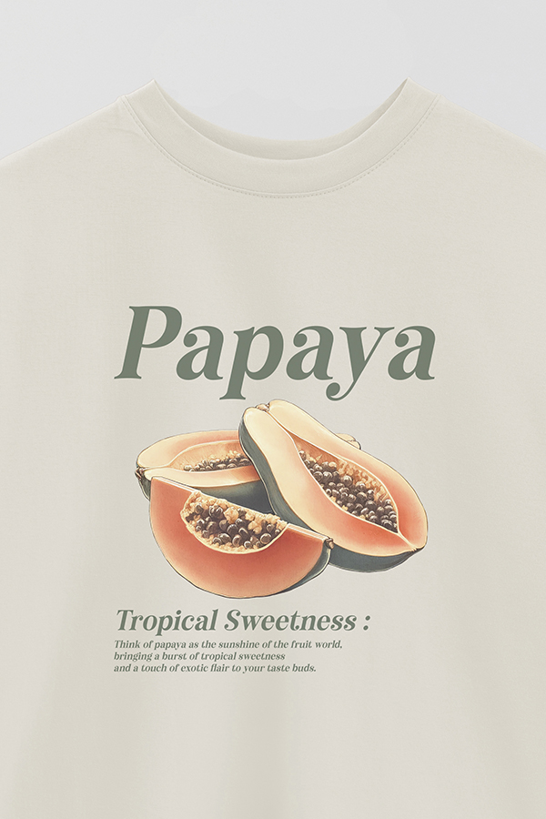 REMERA OVER ESTAMPADA HARVEST PAPAYA