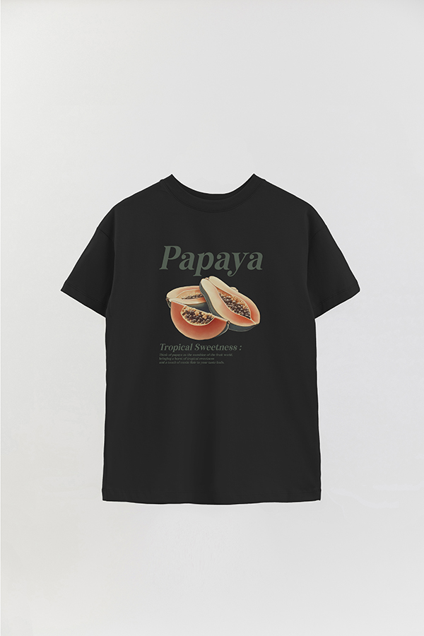 REMERA OVER ESTAMPADA HARVEST PAPAYA