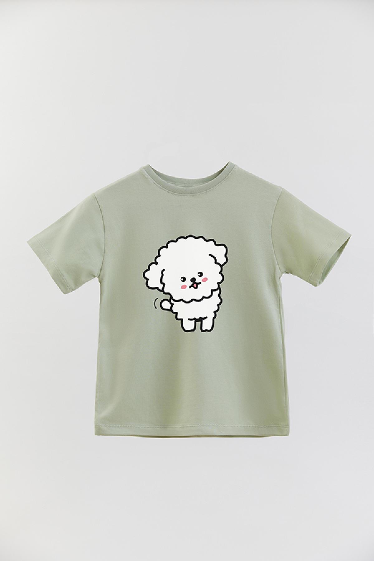 REMERA BASIC GIRL POODLE BLANCO