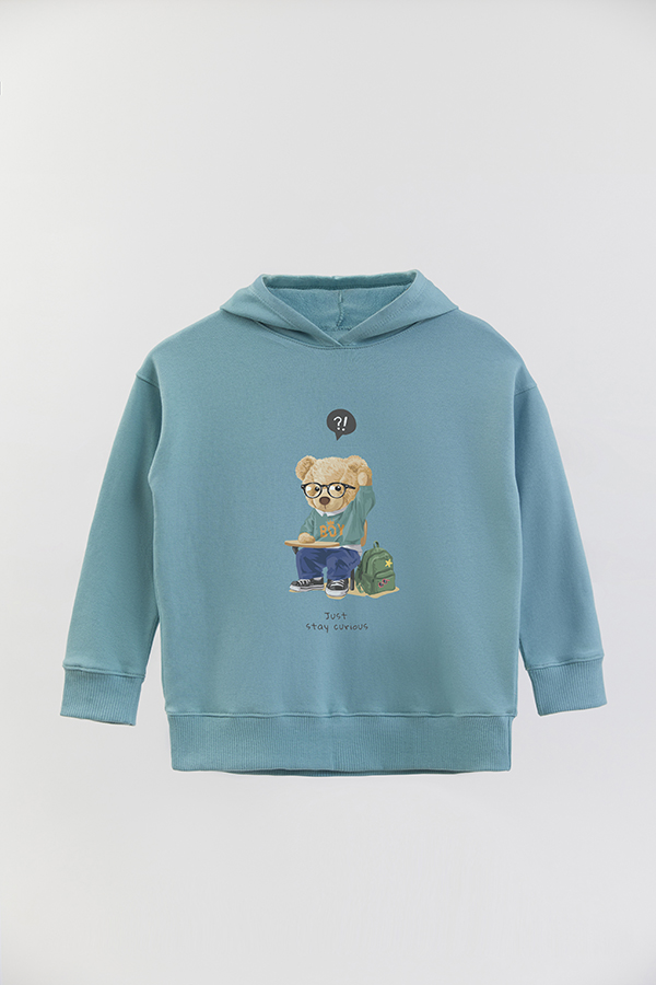 HOODIE RUSTICO KID TEDDY JUST STAY CURIOUS