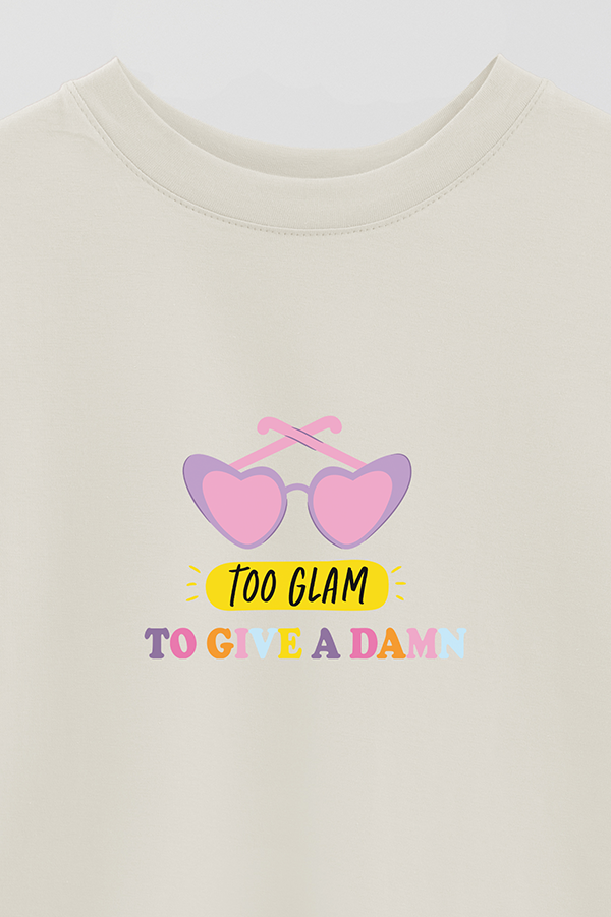 REMERA OVER ESTAMPADA LV2 TOO GLAM