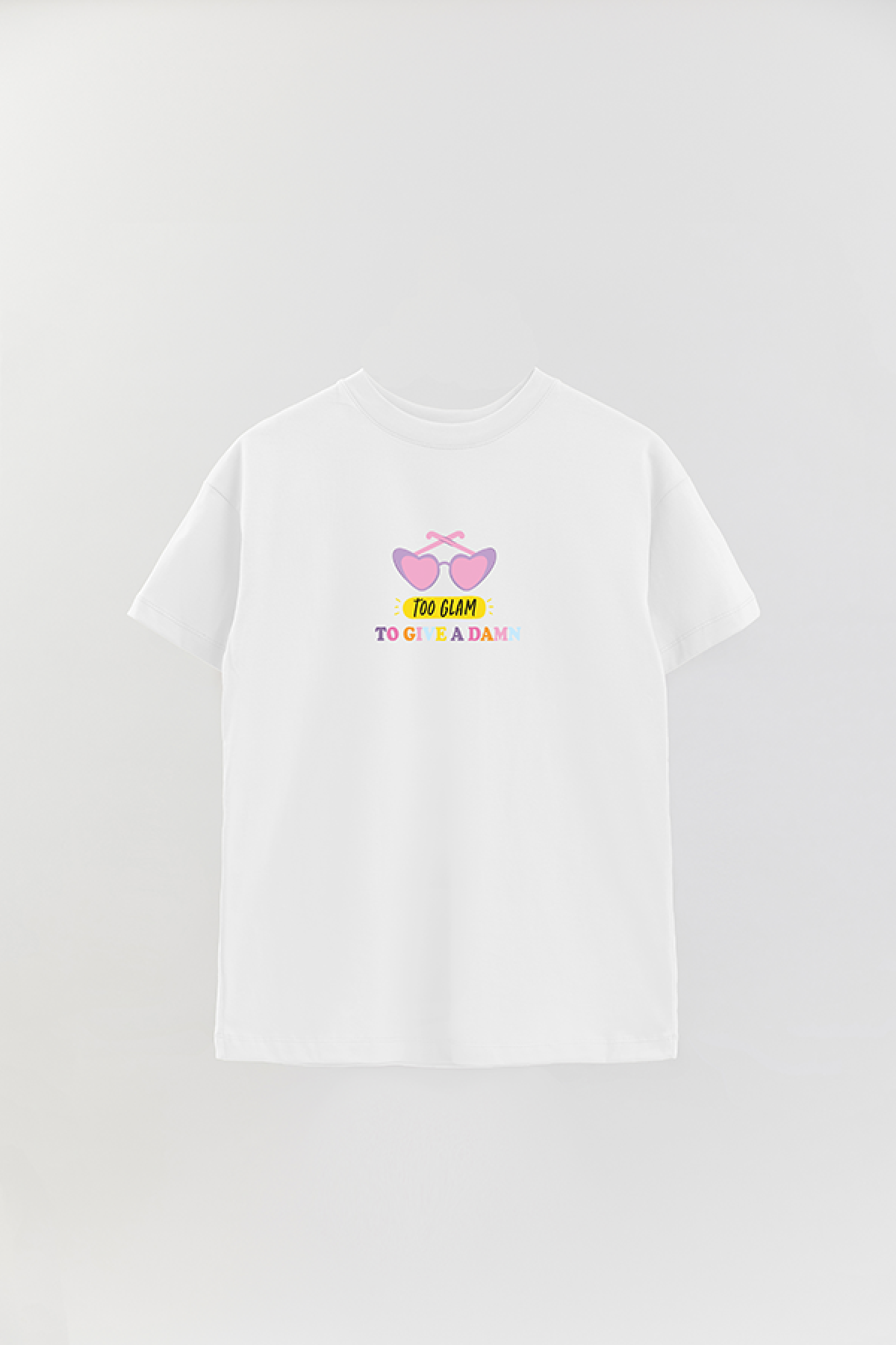 REMERA OVER ESTAMPADA LV2 TOO GLAM