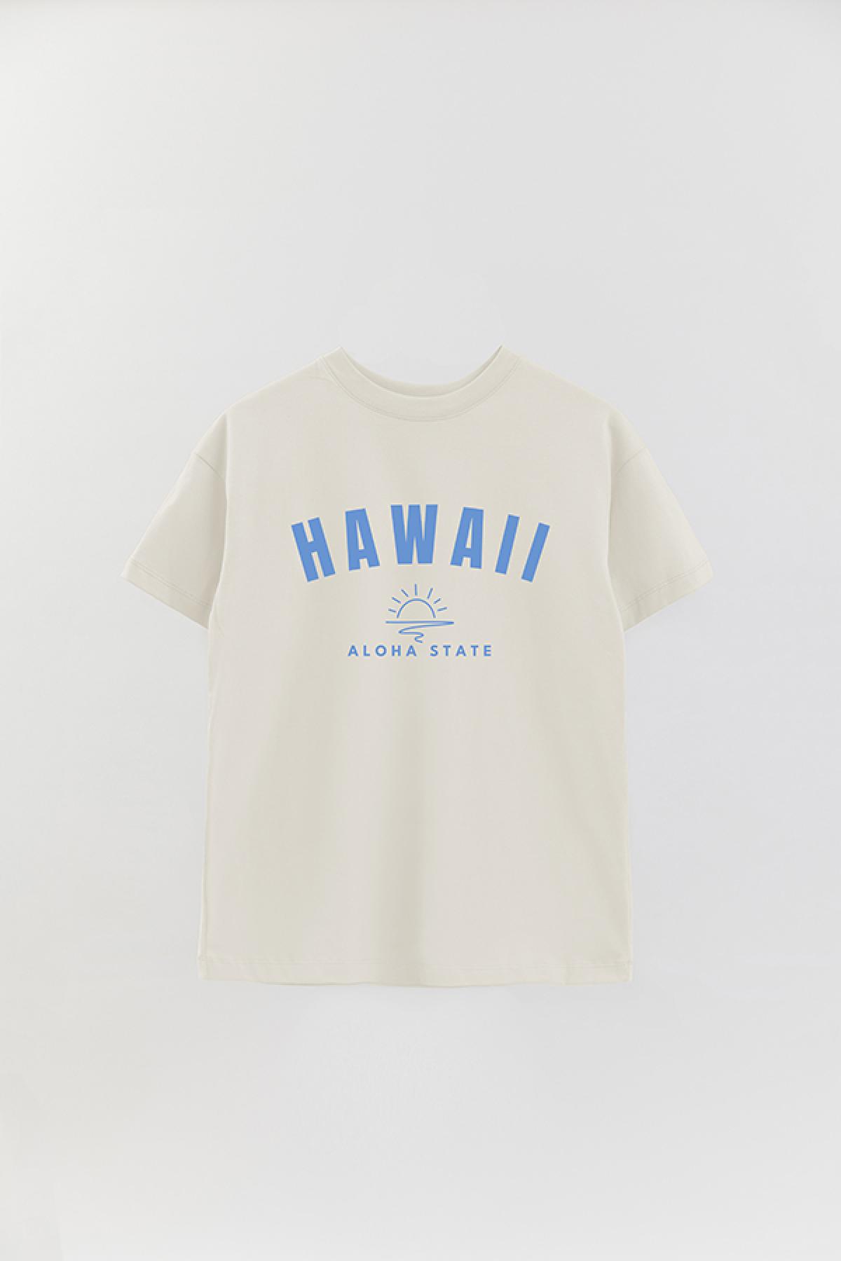 REMERA OVER ESTAMPADA WCV HAWAII ALOHA STATE