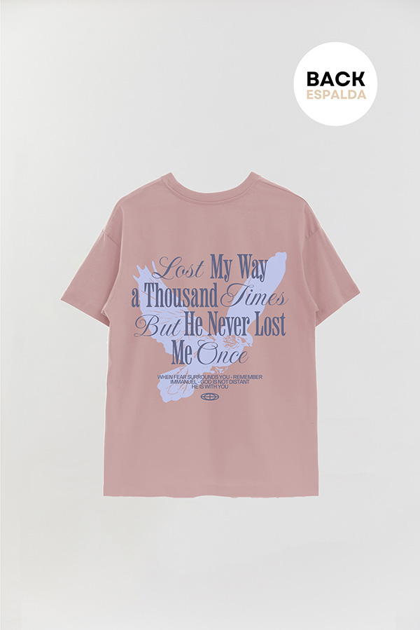 REMERA OVER ESTAMPADA UNISEX ESPALDA LOST MY WAY