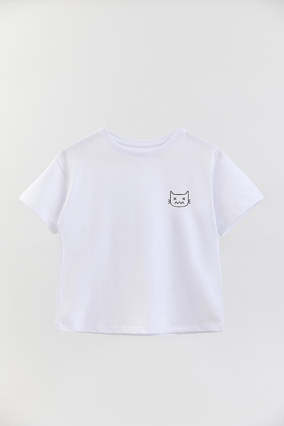 REMERA BOY OVER CAT FACE 2
