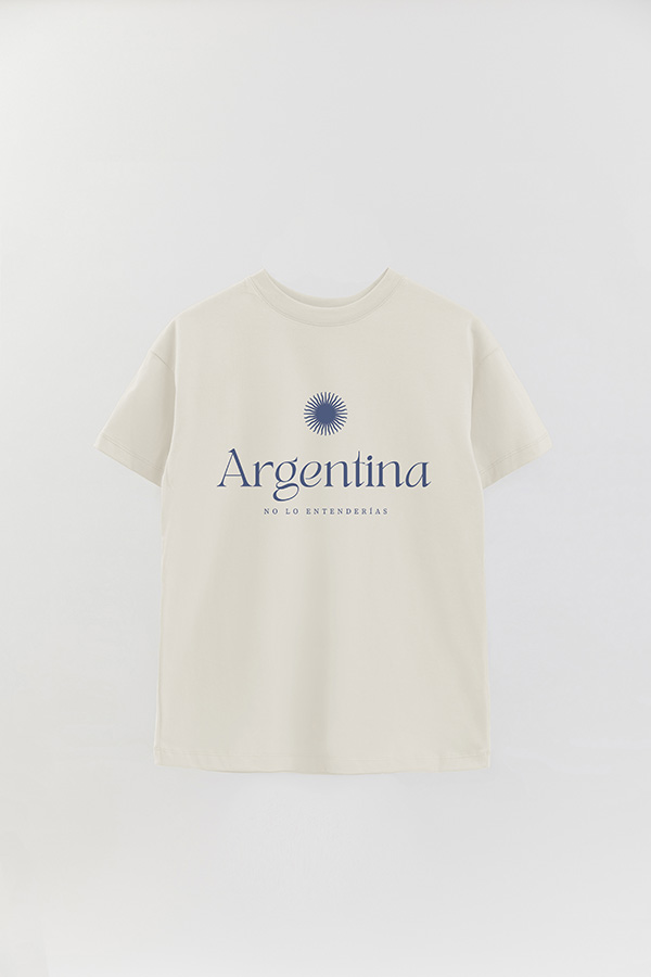 REMERA OVER ESTAMPADA ARG NO LO ENTENDERÍAS